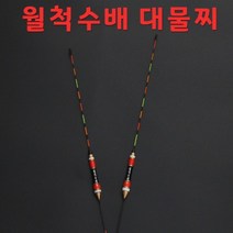 SUNFC 월척수배 대물찌 ( 3개 세트 ) 백발사목 카본다리 솔리드 찌 탑, 1호