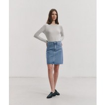 [매장정품] 던스트 DUNST MIDI DENIM SKIRT 클래식 블루_UDSK4A205B2