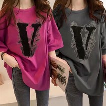 쩐쿠 가을 여성 반팔 라운드넥 빅사이즈 칼라별 기본 면 티셔츠 Z69