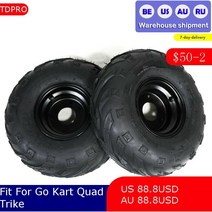 atv타이어부품 4륜오토바이타이어 4륜바이크타이어 1 쌍 3 볼트 14570-6 타이어 휠 림 110cc 125cc atv 카트 모어 미니 자전거 taotao