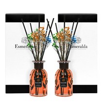 에스메랄다 디퓨저 1+1 600ml 대용량 답례품 플라워 생화 선물세트 디퓨저 방향제, 하와이안 자스민_에디션 2set