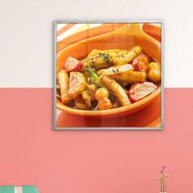 아트박스/꾸밈 iu156-떡볶이는옳다-소형메탈프레임액자, 실버, 2타입