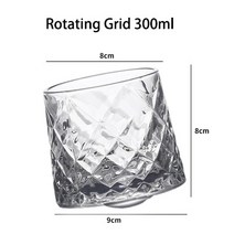JINUS 온더락잔 싱글몰트 위스키잔 스피닝 위스키 글래스 텀블러 구식 스카치 amp 버번, [09] 300ml Grid, [01] 160ml
