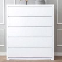 원스홈 빅스타 1000 / 1200 5단 서랍장_빅와이드 왕5단 서랍장, 화이트