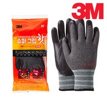 3M 슈퍼그립 핫 겨울 혹한기 기모장갑, M, 1개