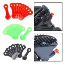 캘리퍼커버 브레이크튜닝 10 개/대 바이크 오토바이 먼지 유압 디스크 브레이크 캘리퍼스 커버 고무 자전거 액세서리, [03] Fluorescent Green