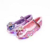 리틀주 하모니 퍼LED구두 여자아이털구두 여자퍼구두 아동LED신발 아동털구두 여자아이LED구두 여아라이팅구두 아동겨울용구두 엘사털구두