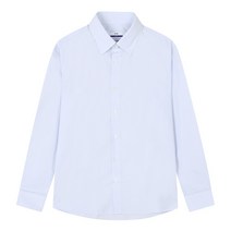 지이크 핀체크 드레스 셔츠 블루 PFBAH5510