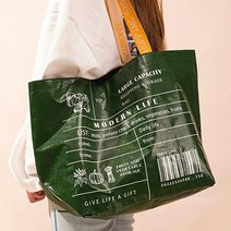 홈리 타포린 장바구니 에코백 카트 접이식 휴대용 빅사이즈 캠핑 쇼핑백 멀티백, 그린 대형