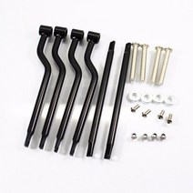 슈퍼커브튜닝 커스텀 바구니 캐리어 파츠 사이드스탠드 핸들 발판 짐대 리어 프론트 센터백 black Saddlebag support bar mount bracket cruiser