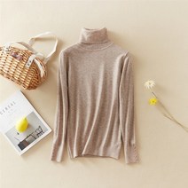 M 신작 겨울 탑스 솔리드 버튼 턴다운 칼라 풀오버 여성 두꺼운 터틀넥 니트 하이 스트리트 여성 스웨터