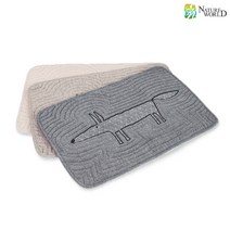 더와이 모던 폭스 퀼트 발매트, 브라운