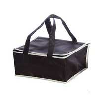 배달가방 보냉 오토바이 62리터 피자 탑박스 44*44*24cm 방수 절연 가방 접이식 피크닉 팩 음식 음료 상자, 04 Black  40x40x24cm