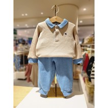 [블루독베이비 10] 23FW (BL) COZY와플카라상하복A세트 43A7067209