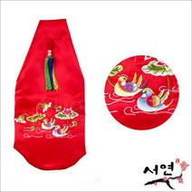 서연한복/공단술병집-01 빨강/공단술병주머니/예단