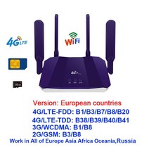 와이파이 무선 데스크탑 랜카드 수신기 동글이 usb B818 IMEI 코드 모뎀 Usb 4G Wifi 라우터 Sim 카드 슬롯, 02 Europe Version_02 미국 플러그