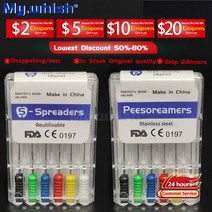 핸드 리머 볼트 6개/갑 치과 K/H/S/R 파일 루트 Canal 플러그 스프레더 K 리머 endododontics Limas 악기, 11 K 25MM NO.20