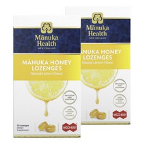마누카헬스 로우 마누카 허니 꿀 사탕정제 레몬 MGO 400+ 15개입 로젠지 x 2개