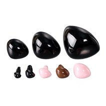 [대량구매]민자삼각코(인형코)(100개), 12mm 핑크 100개