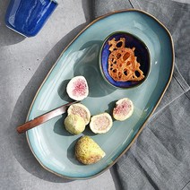 까사무띠 세나 오가닉 타원접시 30cm 4color, 그린