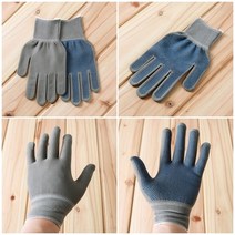 작업용 나일론 장갑 도트 글러브 M 그레이 조립용 면장갑