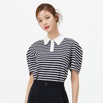 [정품] 잇미샤 on [22 S/S] 카라배색 스트라이프 티셔츠 ITM4ZTS400