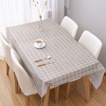 방수 식탁보 식탁매트 테이블매트 테이블보(90x137), 그레이체크(b)