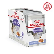 로얄캐닌 고양이 습식사료 파우치 85g x 12개, 스테럴라이즈 인 젤리 85g x 12개