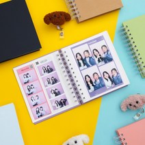 모먼트 포토인생 네컷 앨범 사진인화 접착식 초음파 보관 선물 포토북 커플, 베이비블루