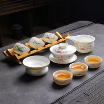 차판 다도 수제 세라믹 두꺼운 화상 방지 중국 차 가정용 환대, 11.Picture Style