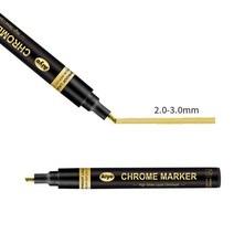 프라모델 도색 아크릴 에나멜 물감 건담 색칠, 3.0mm 미러펜 골드단일수
