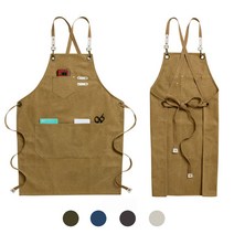 캔버스 공방 카페앞치마 바리스타 작업앞치마, FREE, 캔버스공방앞치마 베이지
