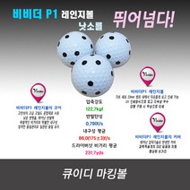 오래가고 회전수 비거리 양호해서 점주분들께 소문난 큐이디마킹볼 비비더P1 레인지볼