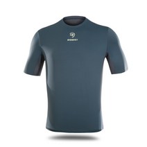 도디치 VHF-반팔티 그레이 스포츠 티셔츠 운동복 반팔 라운드 상의 쿨 여름