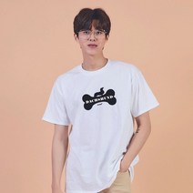 오너클랜 키밍 닥스훈트 그래픽 캐쥬얼 반팔티