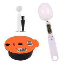 Bosch-s Tassimo 주방 가제트 용 60/180 ml 커피 머신 재사용 가능한 캡슐 컵 필터 바구니 포드 및 스푼 브, 180ml with spoon B, CHINA