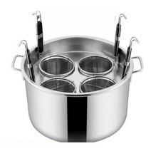 스파게티삶는냄비 멀티팟 라면 식당 국수냄비 면 삶는 대용량 스텐 면삶기 냄비통, 상세 페이지 참고, E. 45cm 5구 SET