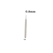 드릴 비트 2.35mm 생크 조각 커터 로터리 도구 엔드밀 목공 라우터 우드 밀링 쥬얼리 1 개, 02 0.8