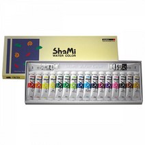 신한 샤미 수채화물감 10ml 18색/화방/신한물감/수채/미술시간/수채물감/준비물/신한/10ml/신한화구/수채화/물감/18색, 1