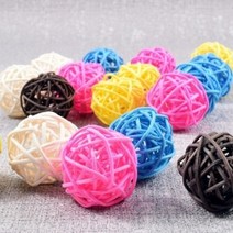 캔들이케아 컬러 나무볼 5개입 6color 디퓨저스틱, 브라운