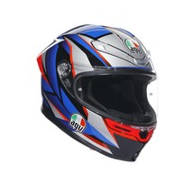 [AGV] K6 S 슬래쉬컷 블랙/블루/레드, S (55~56cm)