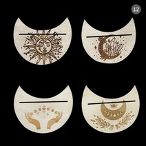 타로책 스프레드천 동양 카드 종류 예쁜 초보 세트 le tarot 나무 트리플 문 스탠드 타로 캔들 디스플레이 홀더 제단 용품 여성 남성 선물 개 신제품, CHINA, 12