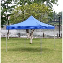 접이식 캐노피 천막 300x300cm 야외 그늘막 블루 대형 주차 행사용 옥상, 상세페이지 참조