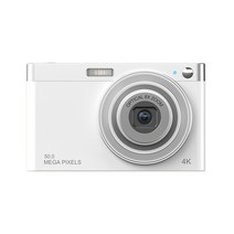 학생 디지털 4K 교정 입문 DSRL 5000 DSLR카메라, T01-실버화이트(스탠다드 카드없음)렌즈