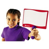 러닝리소스 쓰고 지울 수 있는 핸드형 보드판 Write-On Wipe-Off Answer Board, 단품