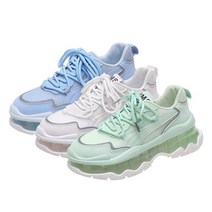 Modern Fashion 2023신상 여자 에어쿠션 4cm 키높이 운동화 발편한 어글리슈즈