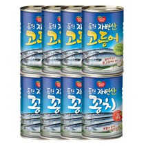 동원에프앤비 동원 꽁치 400g 4개 + 고등어 총 8개 생선 반찬 요리 통조림