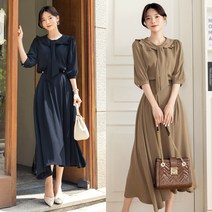 시크라인 캐러멜 롱 플레어 스커트 CLMC-S-09