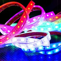 플랙시블 12V 6발 3칩 LED바 옐로우 10cm 무드등 램프, 1개, 검띠 10cm 기본연결발송