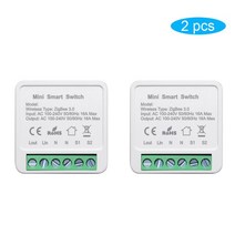 Tuya 스마트 지그비 스위치 모듈 홈 오토메이션 DIY 차단기 지원 2 웨이 제어 Alexa Google, 02 ZigBee Module 2pcs